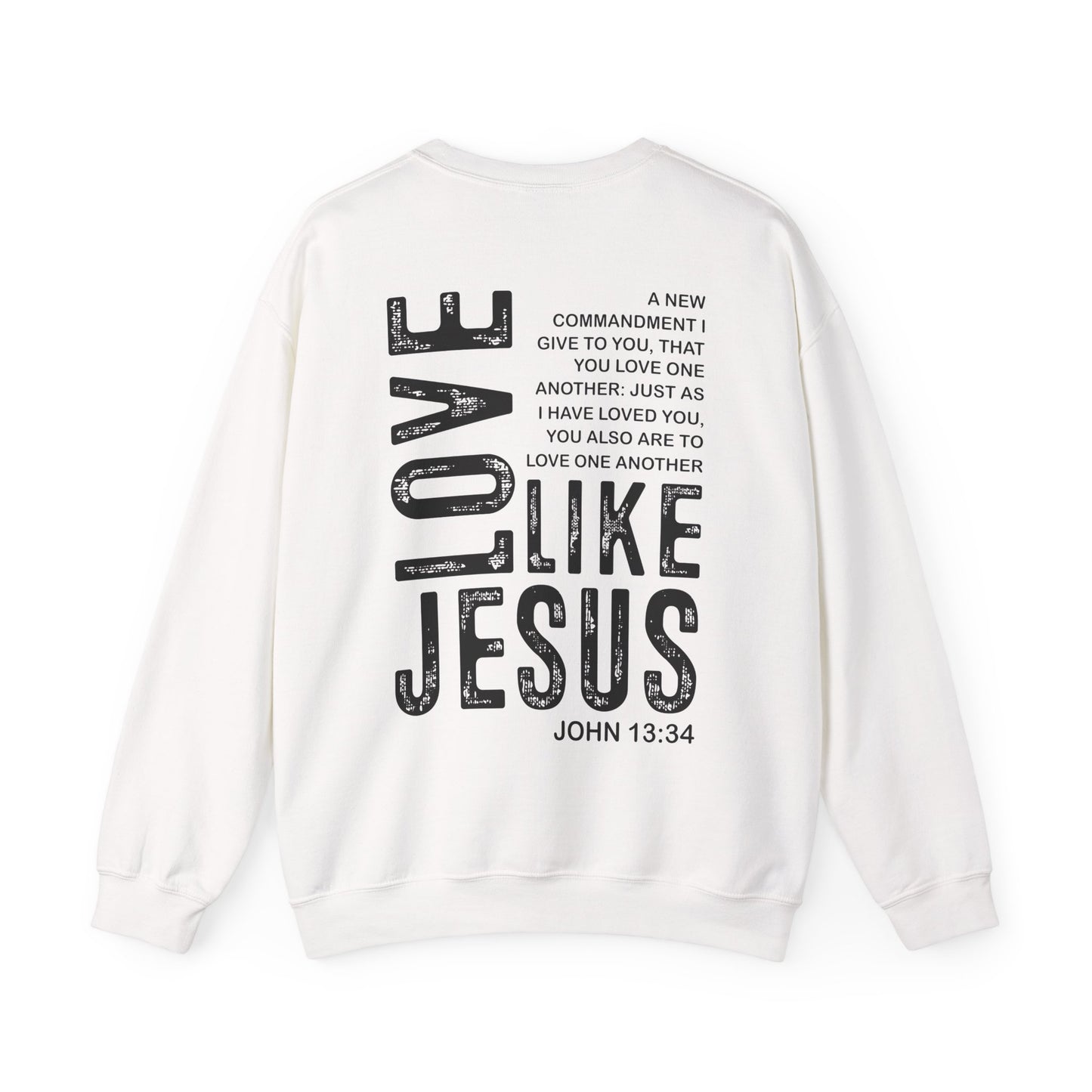 Love Like Jesus Scripture Back Print (John 13:34)