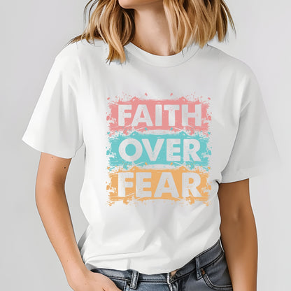 Comfort Colors® Faith Over Fear T-Shirt — Inspirational Christian Graphic Tee