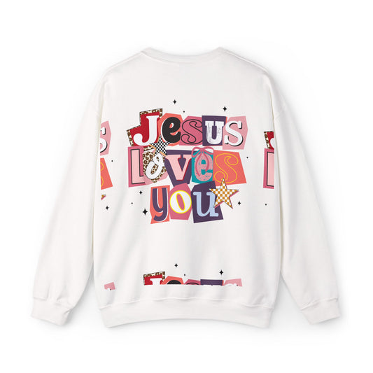 Jesus Loves You Retro Graphic