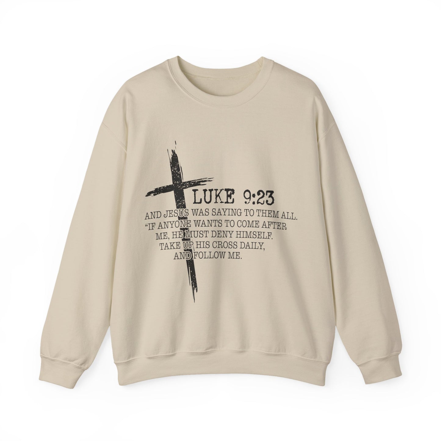 Luke 9:23 Christian Faith Bible Verse Pullover